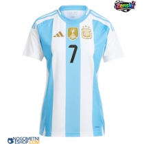 Ženski Nogometni dresi Argentina Rodrigo De Paul #7 Domači Copa America 2024 Kratek Rokav